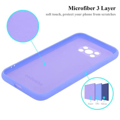 Xiaomi POCO X3 NFC Cover Etui Case (Lilla)
