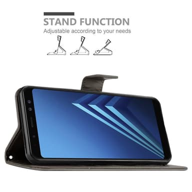Samsung Galaxy A8 2018 Pungetui Cover Case (Grå)
