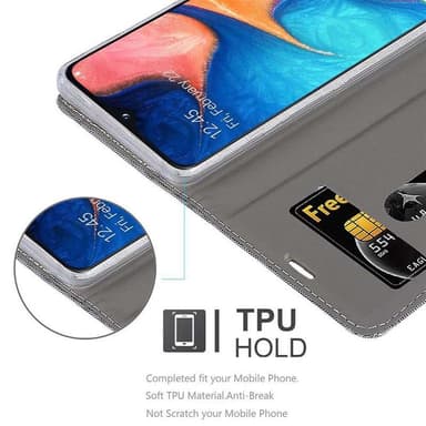 Samsung Galaxy A10e / A20e Pungetui Cover Case (Grå)