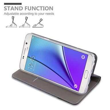 Samsung Galaxy NOTE 5 Pungetui Cover Case (Blå)