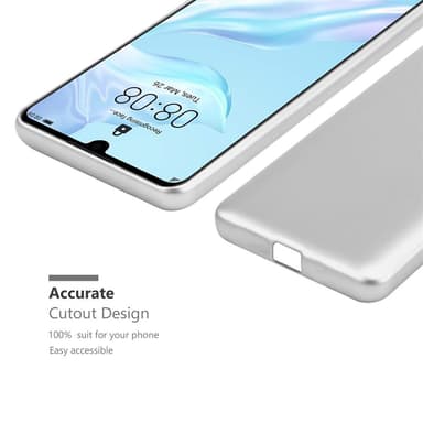 Huawei P30 Cover Etui Case (Sølv)