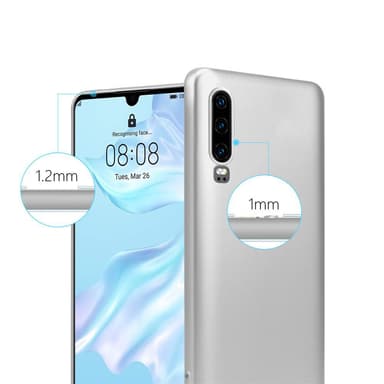 Huawei P30 Cover Etui Case (Sølv)