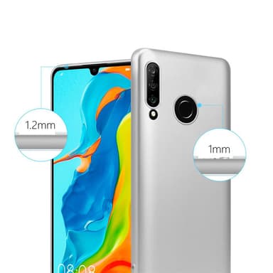 Huawei P30 LITE Cover Etui Case (Sølv)