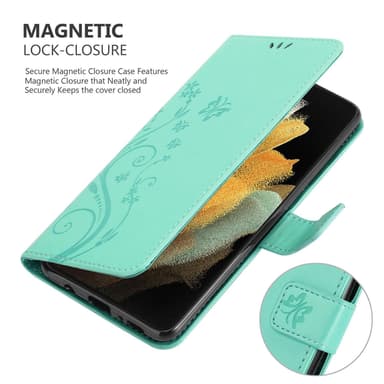 Samsung Galaxy S21 ULTRA Pungetui Cover Case (Turkis)