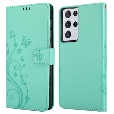 Samsung Galaxy S21 ULTRA Pungetui Cover Case (Turkis)