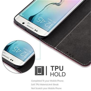 Samsung Galaxy S6 EDGE Etui Case Cover (Rød)