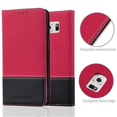Samsung Galaxy S6 EDGE Etui Case Cover (Rød)