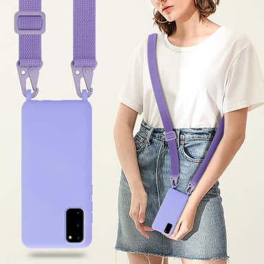 Samsung Galaxy S20 Etui Cover Kæde (Lilla)