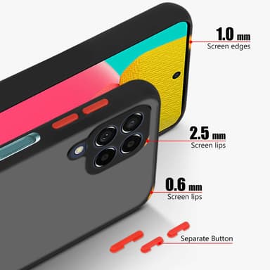 Samsung Galaxy M53 5G Etui Case Cover (Sort)
