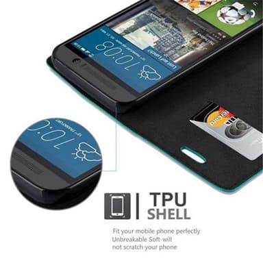 HTC ONE M9 Cover Etui Case (Turkis)