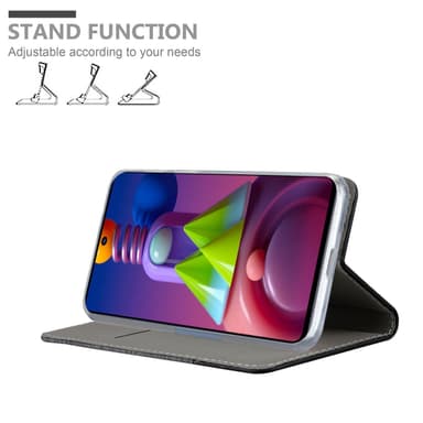 Samsung Galaxy M51 Pungetui Cover Case (Grå)