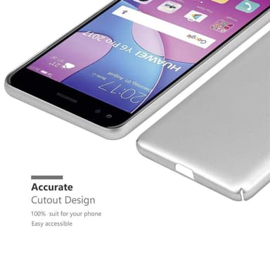 Huawei Y6 PRO 2017 Cover Etui Case (Sølv)