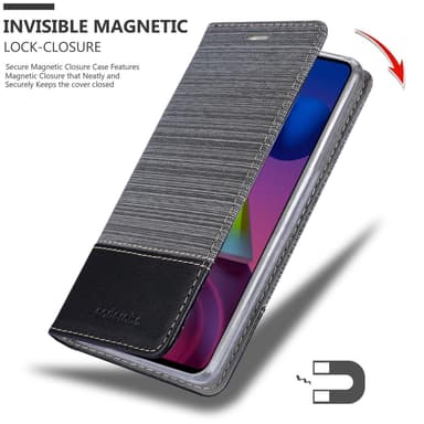 Samsung Galaxy M51 Pungetui Cover Case (Grå)