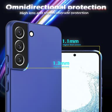Samsung Galaxy S22 PLUS Cover Etui Case (Blå)