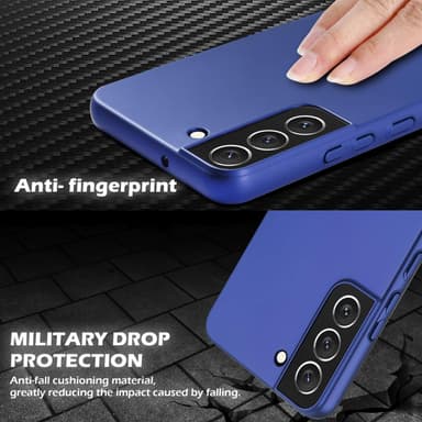 Samsung Galaxy S22 PLUS Cover Etui Case (Blå)
