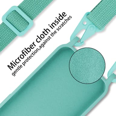 iPhone 14 PLUS Etui Cover Kæde (Turkis)
