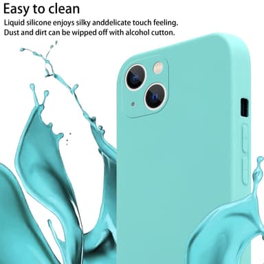 iPhone 14 PLUS Etui Cover Kæde (Turkis)