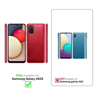 Samsung Galaxy A02s Etui Cover Kæde (Lyserød)