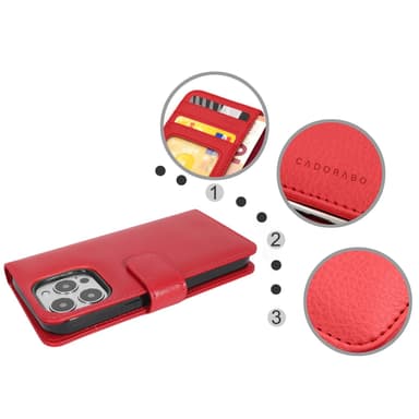 iPhone 13 PRO Pungetui Cover (Rød)