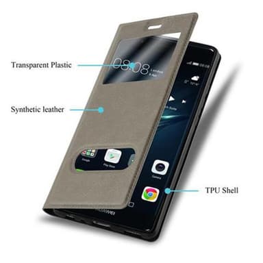Pungetui Huawei P9 Cover Case (Brun)