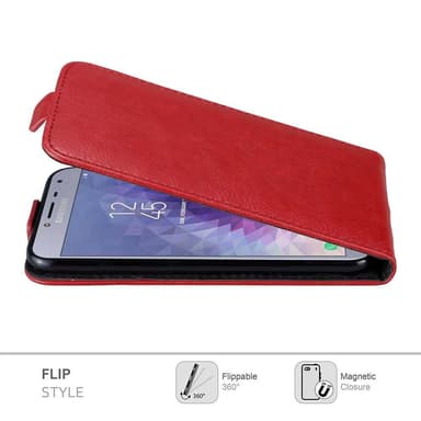 Samsung Galaxy J4 2018 Pungetui Flip Cover (Rød)