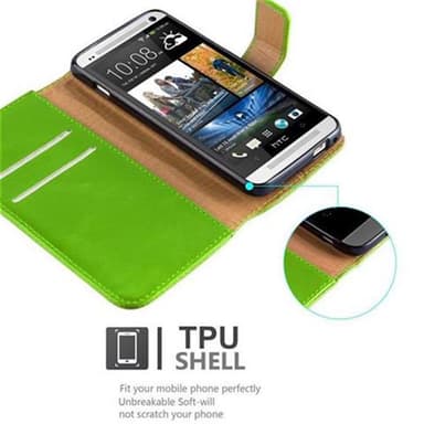 Cover HTC ONE M7 Etui Case (Grøn)