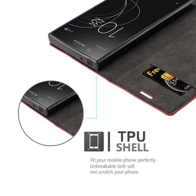 Sony Xperia XZ1 COMPACT Cover Etui Case (Rød)