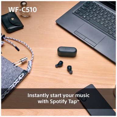 Sony WF-C510 true wireless in-ear høretelefoner (sort)