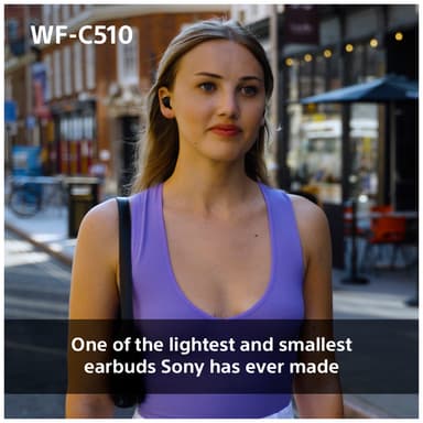 Sony WF-C510 true wireless in-ear høretelefoner (sort)