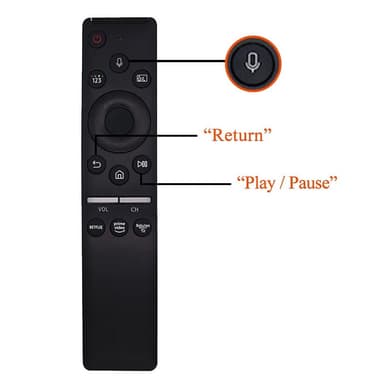 Udskiftning af fjernbetjening BN59-01312B BN59-01327B Samsung TV Stemmefunktion