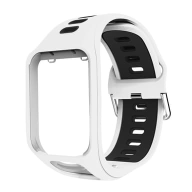 Silikone urrem til TomTom Smartwatch Hvid+sort
