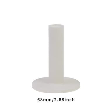 Gummi golf-tees eller driving range-slagmåtter, 3 størrelser 58/68/85 mm 3-pak Hvid