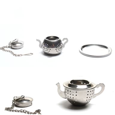 Te-infuser i rustfrit stål, te-si til løs te