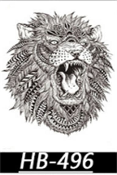 Store midlertidige falske tatoveringer 14 stk MultiColor M