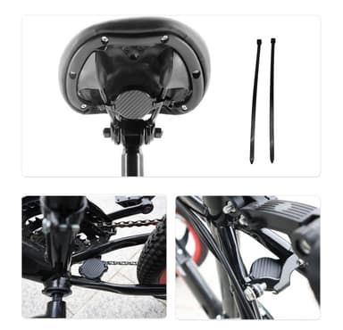 Anti-tyveri AirTag holder til cykel Sort
