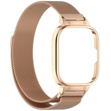 Metalramme med integreret rem til Redmi Watch 4 Rose guld