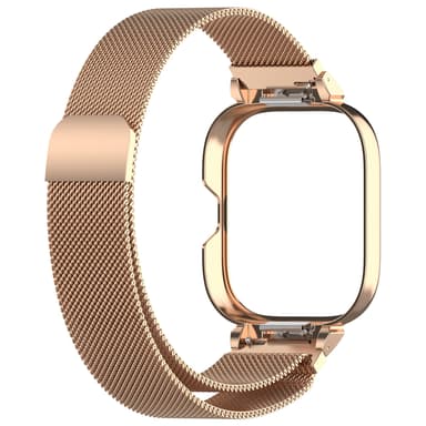Metalramme med integreret rem til Redmi Watch 4 Rose guld