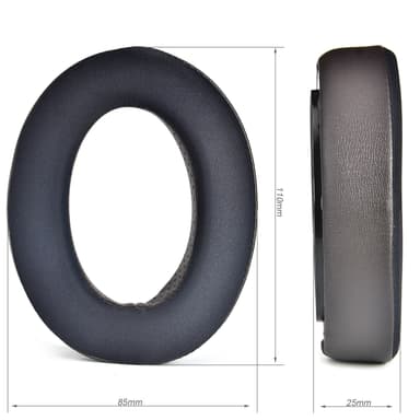 Ørepuder til Sennheiser HD650, HD660 S, HD600, HD580, HD565, HD545, HD535 1 par Brun