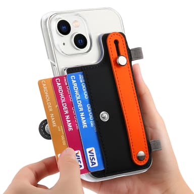 Mobiltelefontaske med kortholder/stativ Sort iPhone 14 Pro Max