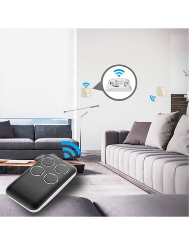 Universel fjernbetjening til garageport 433 MHz