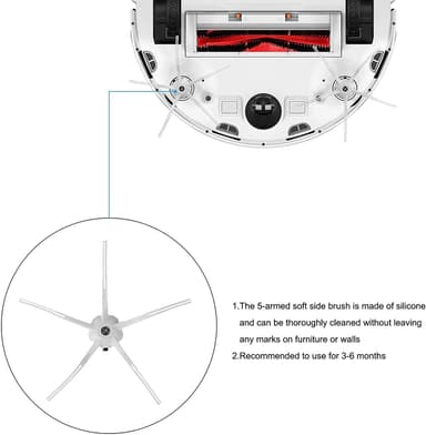Tilbehør til Xiaomi Roborock S5 / S6 robotstøvsuger 23 dele