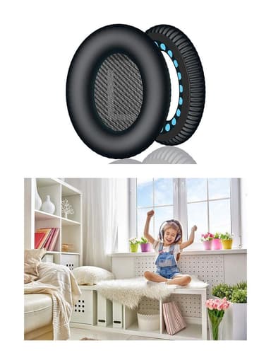 Ørepuder Bose QC35/25/15, AE2, AE 2i, AE 2w, SoundTrue, SoundLink Sort