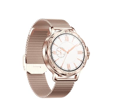 Smartwatch med puls, skridttæller, kalorier, IP67 vandtæt Rose guld