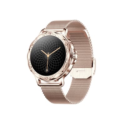 Smartwatch med puls, skridttæller, kalorier, IP67 vandtæt Rose guld