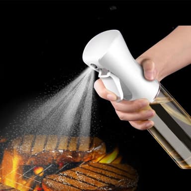 Glas sprayflaske til olie 200 ml Sort