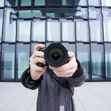 Universal kamera modlysblænde til Canon Nikon Sony Sort 49 mm