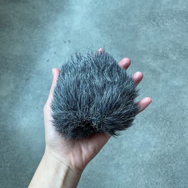Fluffy elastisk vindtæt mikrofoncover til Blue Yeti-mikrofon Sort