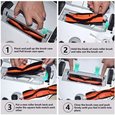 Reservedele Xiaomi Mi Roborock S4/S5/S6 E2/E3/E4 robotstøvsuger 24 dele