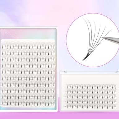 Vippeklaser eyelash extension 6D-D 100-dele Sort 15 mm