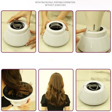 Foldbar hårtørrer curling diffuser Hvid
